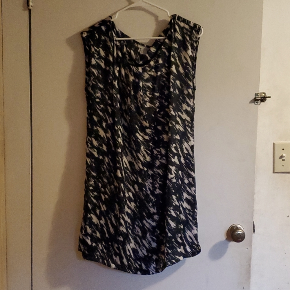 H & M black and white dress